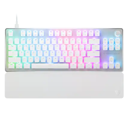 Front. Turtle Beach - Vulcan II TKL Pro Wired Magnetic Mechanical Gaming Keyboard with Analog Hall-Effect Switches - White.