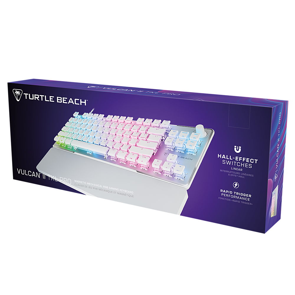 Alt View 16. Turtle Beach - Vulcan II TKL Pro Wired Magnetic Mechanical Gaming Keyboard with Analog Hall-Effect Switches - White.