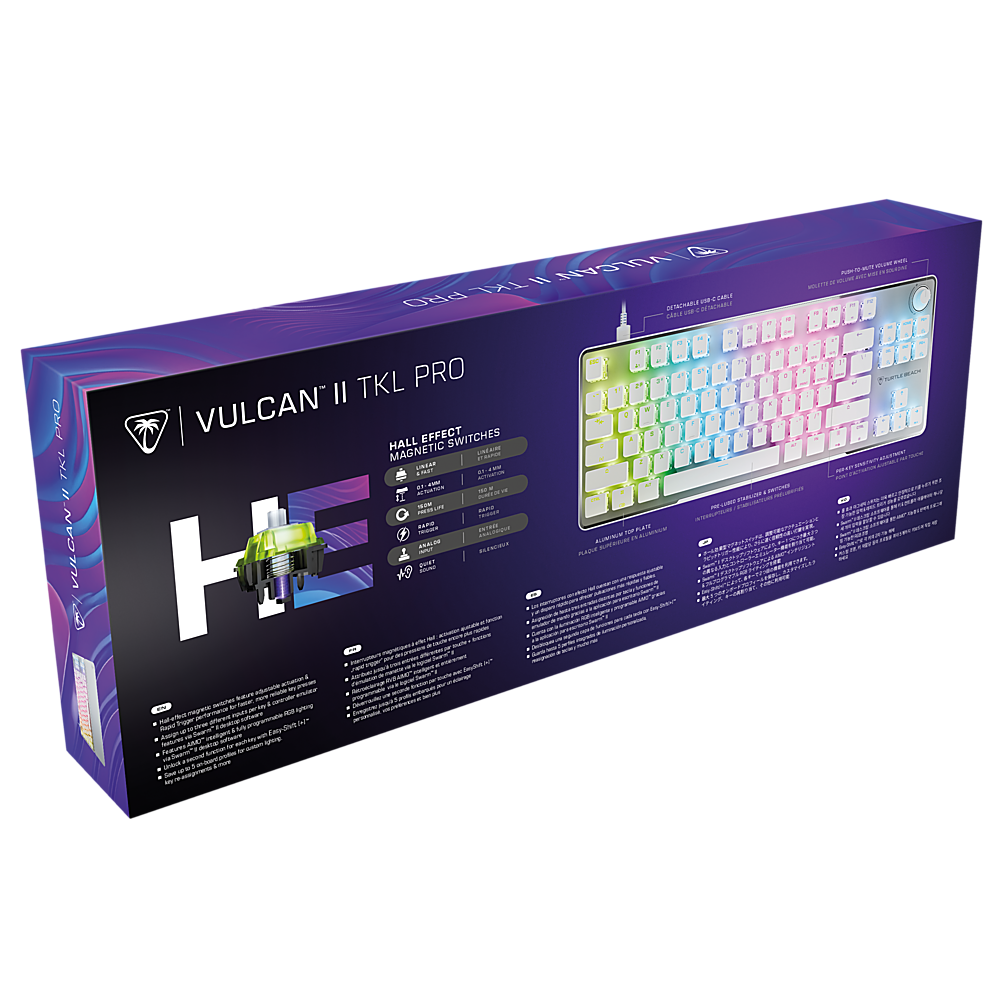 Alt View 17. Turtle Beach - Vulcan II TKL Pro Wired Magnetic Mechanical Gaming Keyboard with Analog Hall-Effect Switches - White.