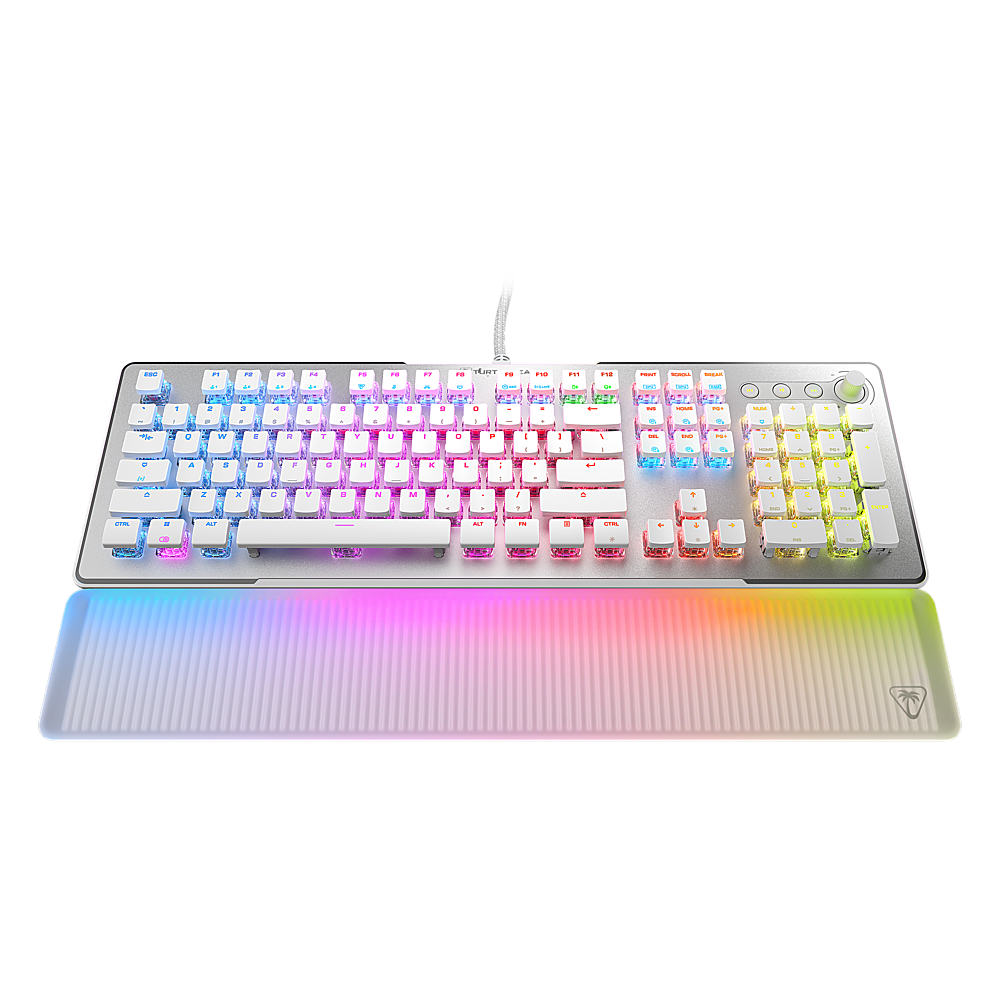 Alt View 11. Turtle Beach - Turtle Beach Vulcan II Max Full-size Wired Mechanical TITAN Switch Gaming Keyboard with RGB lighting and palm rest - White.