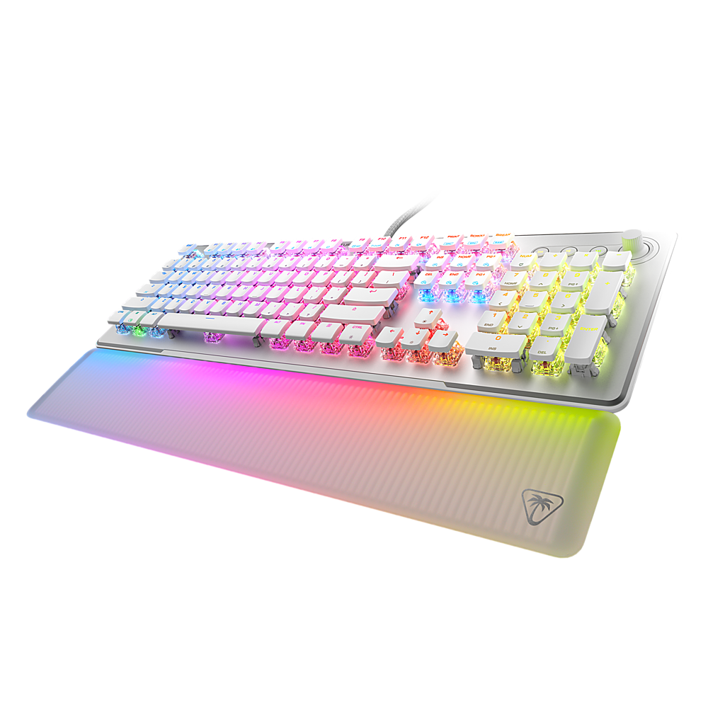 Alt View 16. Turtle Beach - Turtle Beach Vulcan II Max Full-size Wired Mechanical TITAN Switch Gaming Keyboard with RGB lighting and palm rest - White.