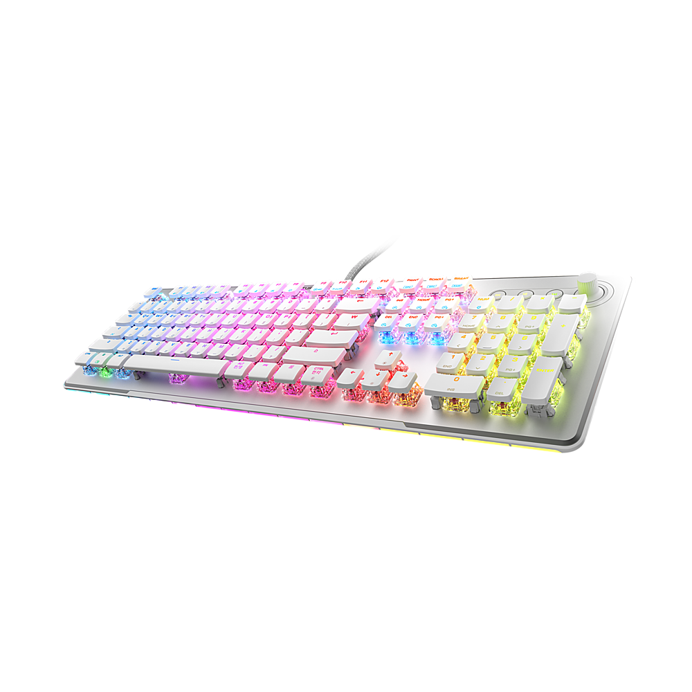 Alt View 12. Turtle Beach - Turtle Beach Vulcan II Max Full-size Wired Mechanical TITAN Switch Gaming Keyboard with RGB lighting and palm rest - White.