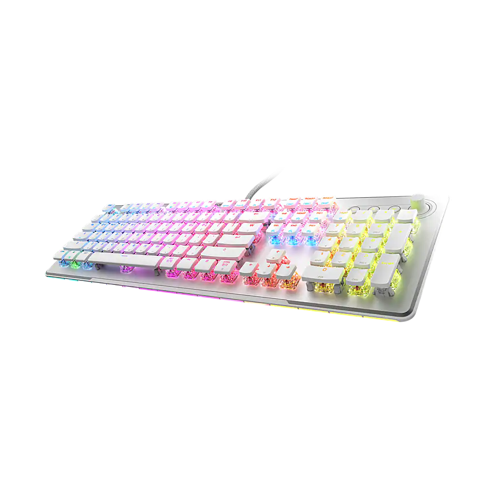 Alt View 12. Turtle Beach - Turtle Beach Vulcan II Max Full-size Wired Mechanical TITAN Switch Gaming Keyboard with RGB lighting and palm rest - White.