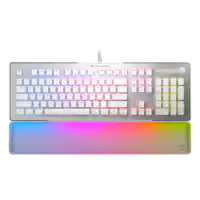 Turtle Beach - Vulcan II Max Full-size Wired Mechanical TITAN Switch Gaming Keyboard with RGB lighting and palm rest - White - Front_Zoom