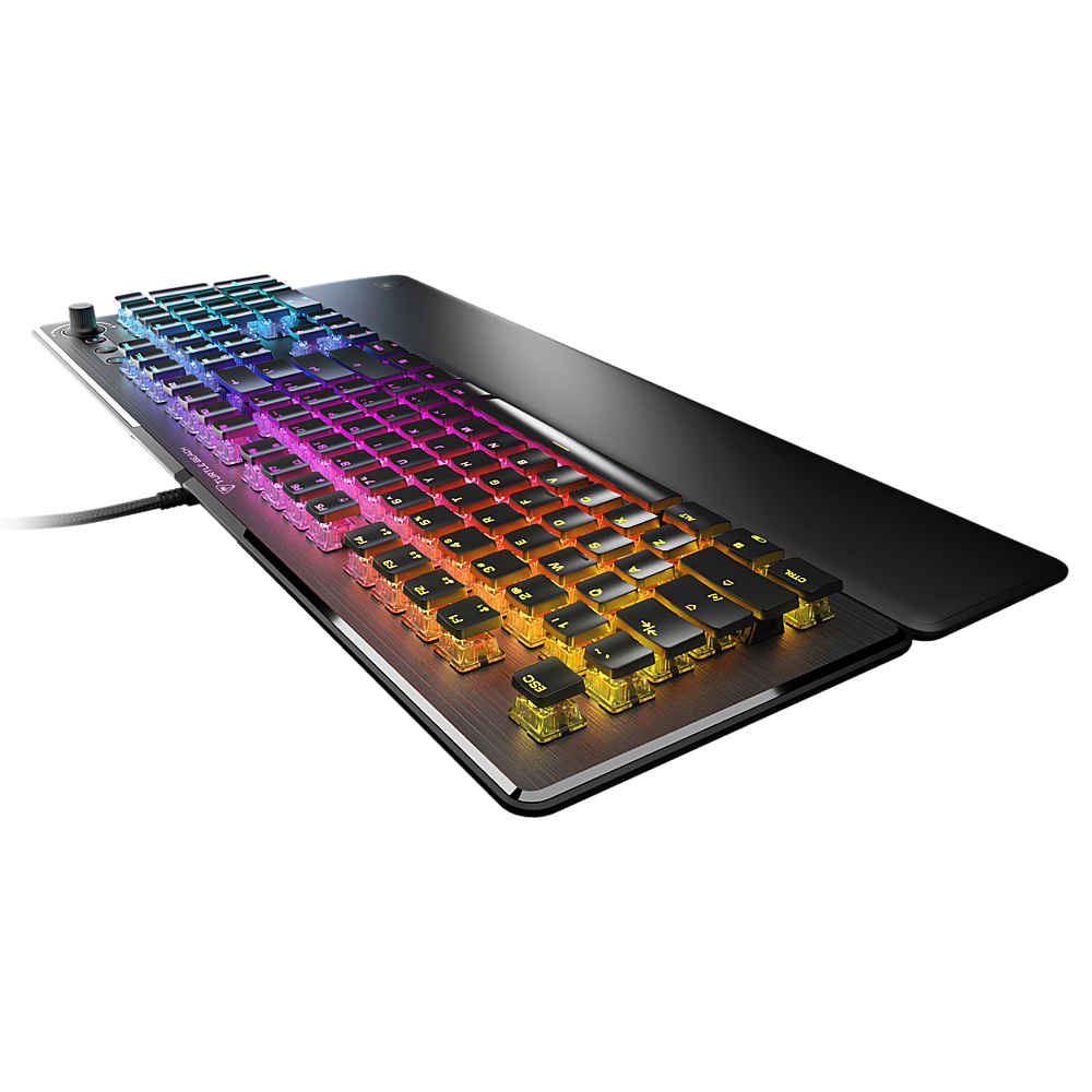 Angle. Turtle Beach - Vulcan II Full-size Wired Mechanical TITAN II Switch Gaming Keyboard with RGB Illuminated Keys - Black.