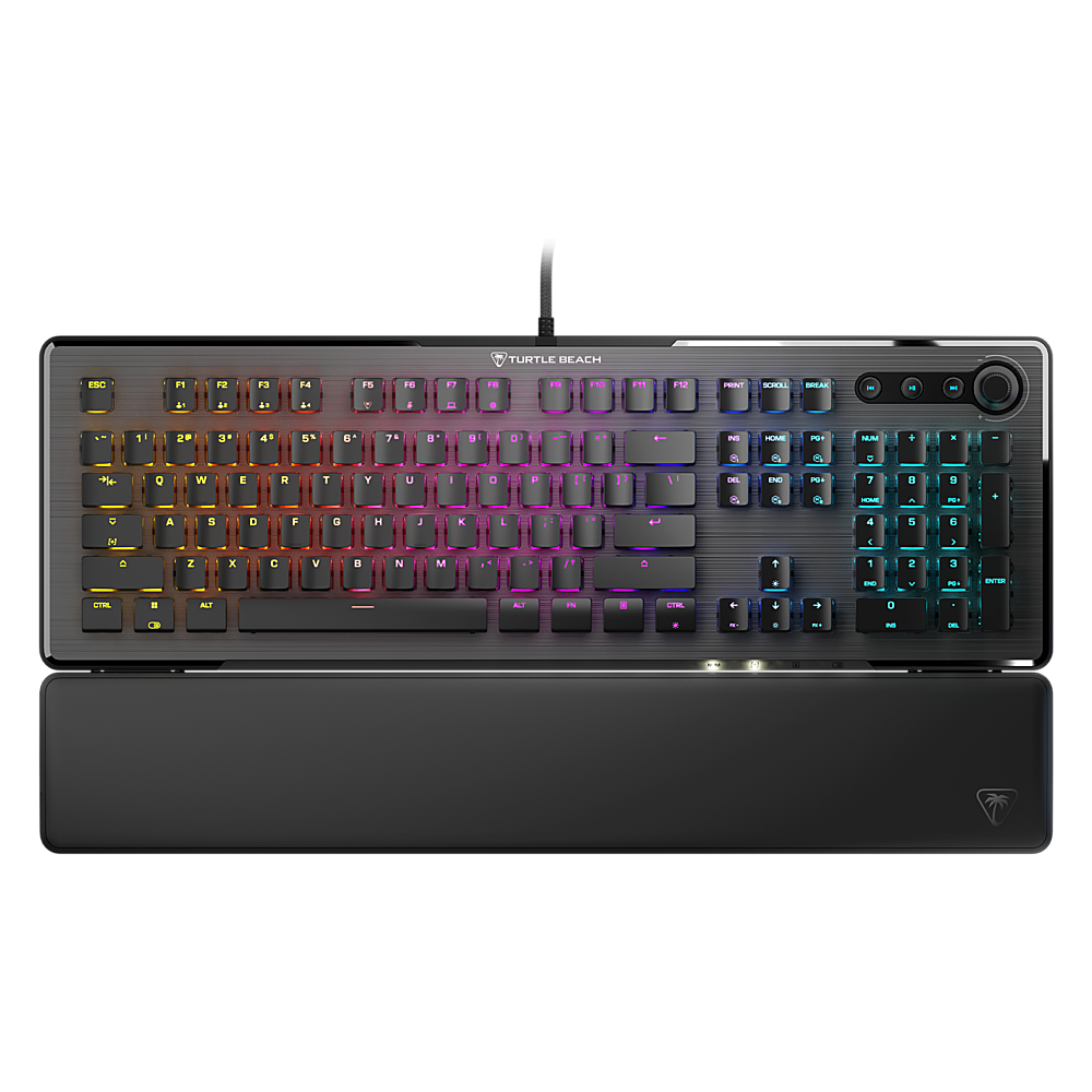 Turtle Beach - Vulcan II Full-size Wired Mechanical TITAN II Switch Gaming Keyboard with RGB Illuminated Keys - Black - Front_Zoom