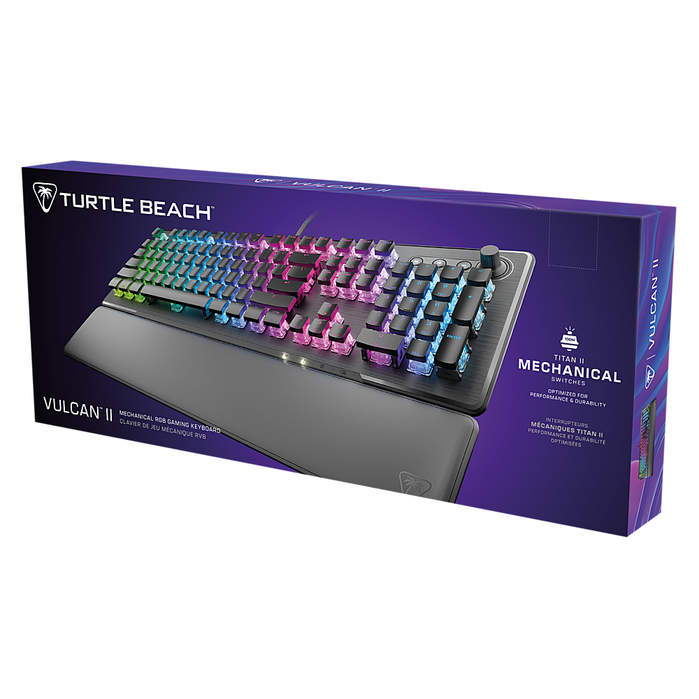 Alt View 17. Turtle Beach - Vulcan II Full-size Wired Mechanical TITAN II Switch Gaming Keyboard with RGB Illuminated Keys - Black.