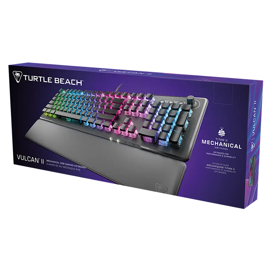 Alt View 17. Turtle Beach - Vulcan II Full-size Wired Mechanical TITAN II Switch Gaming Keyboard with RGB Illuminated Keys - Black.
