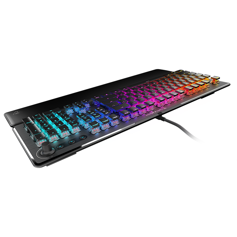 Left. Turtle Beach - Vulcan II Full-size Wired Mechanical TITAN II Switch Gaming Keyboard with RGB Illuminated Keys - Black.