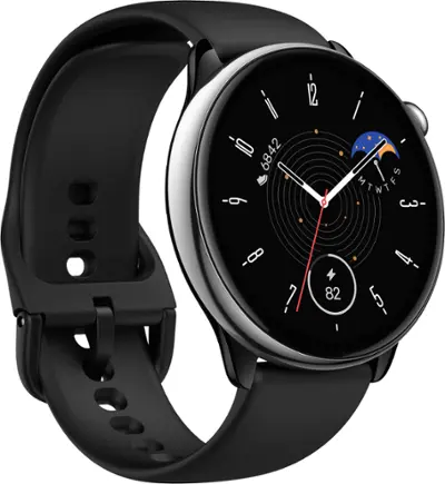 Amazfit - GTR Mini Smartwatch 32.5 Stainless Steel - Black