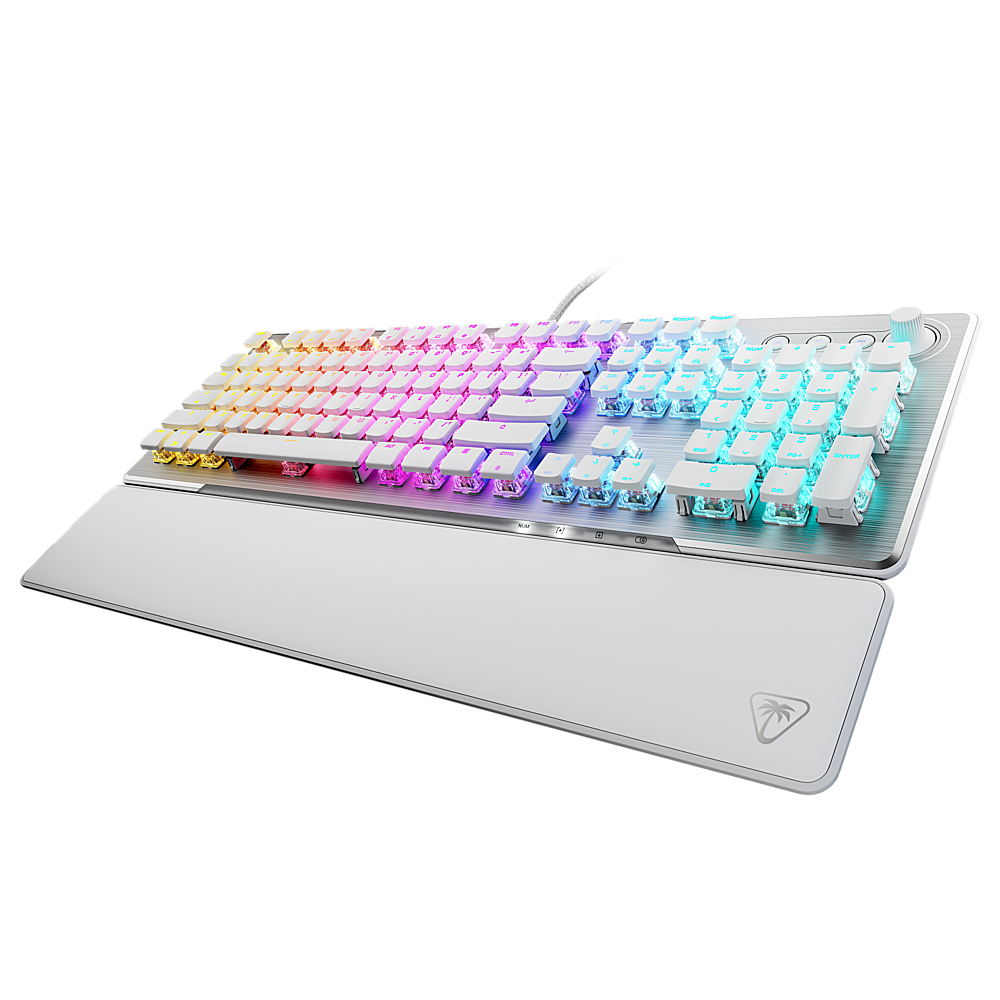 Alt View 15. Turtle Beach - Vulcan II Full-size Wired Mechanical TITAN II Switch Gaming Keyboard with RGB Illuminated Keys - White.