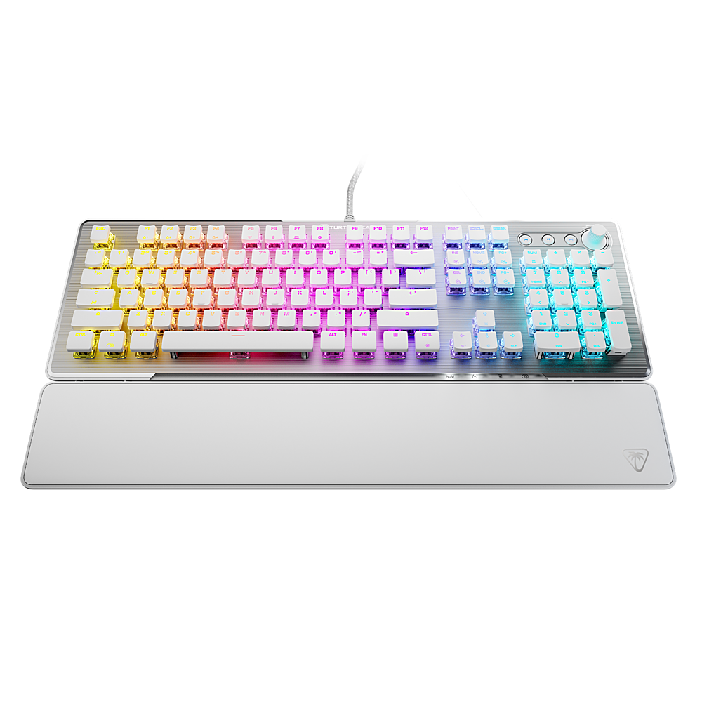 Alt View 11. Turtle Beach - Vulcan II Full-size Wired Mechanical TITAN II Switch Gaming Keyboard with RGB Illuminated Keys - White.