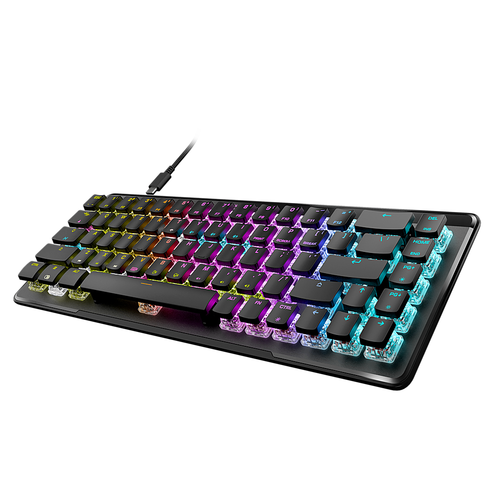 Alt View 12. Turtle Beach - Vulcan II Mini Air 65% Wireless Optical Mechanical Gaming Keyboard with Customizable RGB Illumination - Black.