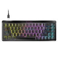 Turtle Beach - Vulcan II Mini Air 65% Wireless Optical Mechanical Gaming Keyboard with Customizable RGB Illumination - Black - Front_Zoom