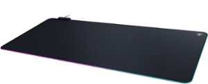 Turtle Beach - Sense AIMO Gaming Mouse Pad with RGB Illumination, XXL Ultra-Wide - Black - Front_Zoom