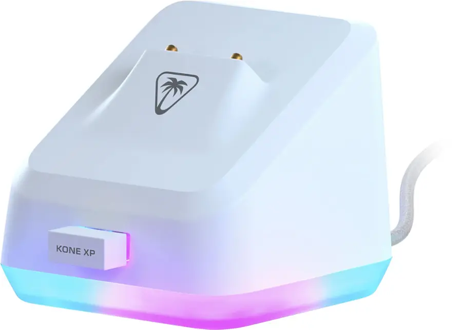 Alt View 17. Turtle Beach - Kone XP Air Wireless Optical Gaming Mouse with Charging Dock and AIMO RGB Lighting - White.