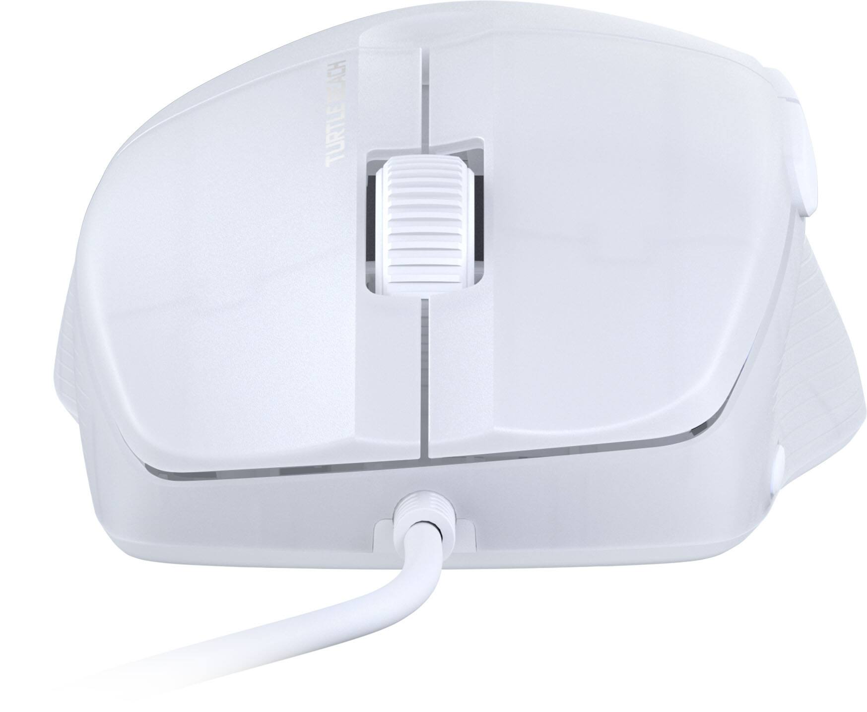 Alt View 12. Turtle Beach - Pure SEL Ultra-Light Wired Ergonomic RGB Gaming Mouse with 8K DPI Optical Sensor & Mechanical Switches - White.