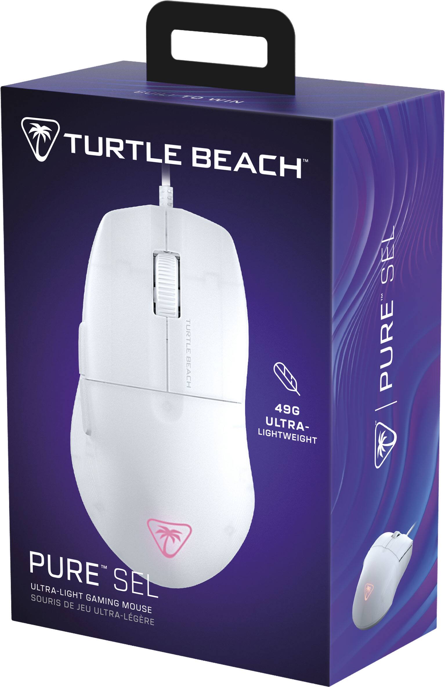 Alt View 17. Turtle Beach - Pure SEL Ultra-Light Wired Ergonomic RGB Gaming Mouse with 8K DPI Optical Sensor & Mechanical Switches - White.