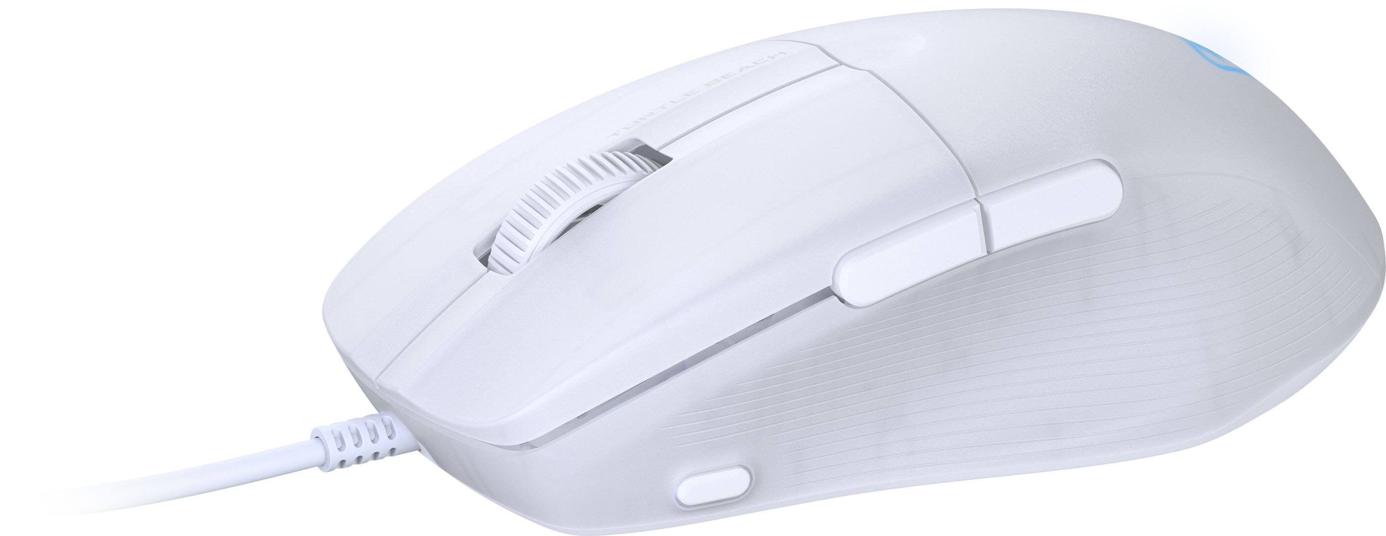 Left. Turtle Beach - Pure SEL Ultra-Light Wired Ergonomic RGB Gaming Mouse with 8K DPI Optical Sensor & Mechanical Switches - White.