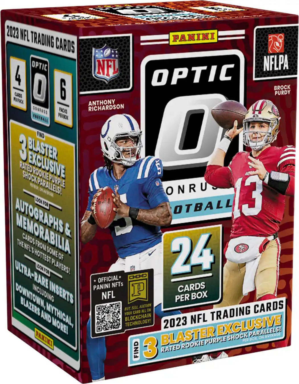 Front. Donruss - 2023 Donruss Optic Football Blaster Box.