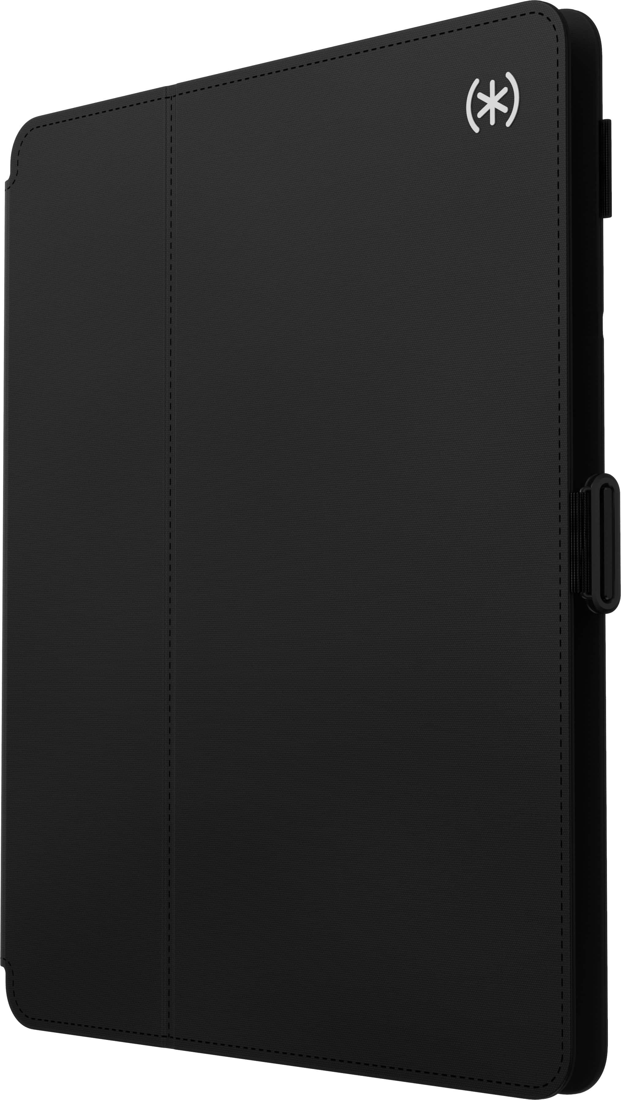 Left. Speck - Balance Folio Case for Apple iPad Air 13" (latest model/M2 chip) - Black/White.