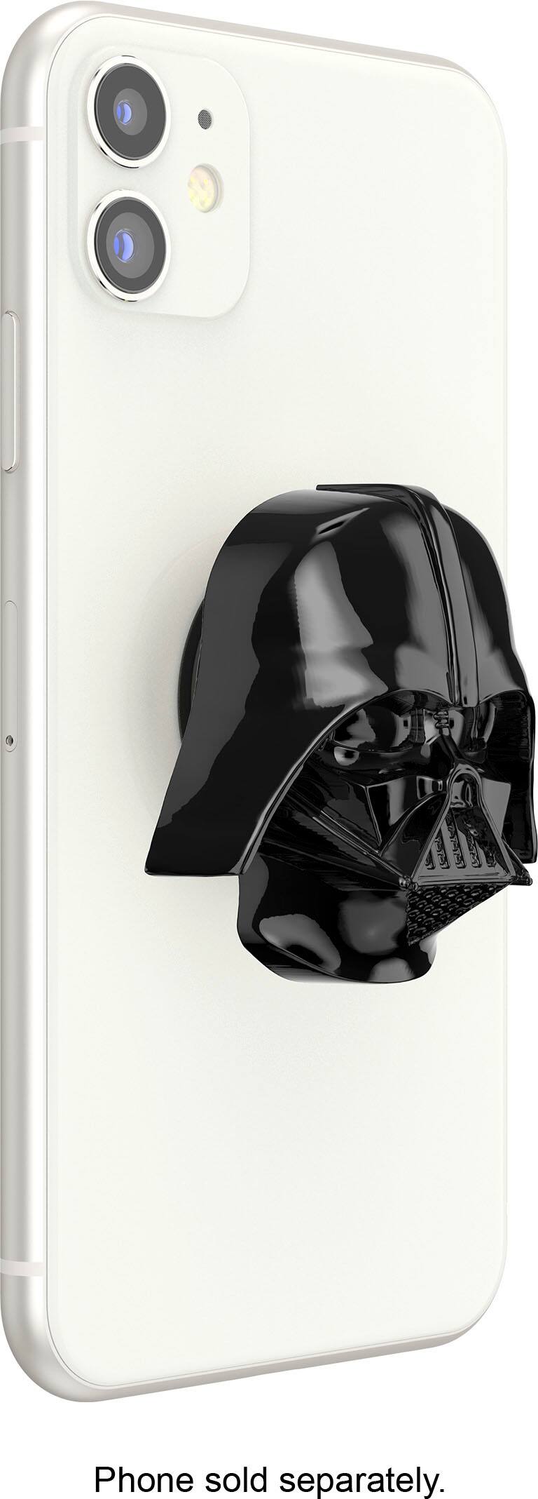 Left. PopSockets - PopGrip Cell Phone Grip/Stand with MagSafe Base & Adapter Ring -  Dimensionals Star Wars N.03 Darth Vader - Black.