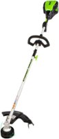 Greenworks - Refurbished 80V 16" Cutting Diameter Brushless Straight Shaft Grass Trimmer 2.0 Ah Battery and Rapid Charger - Green - Front_Zoom