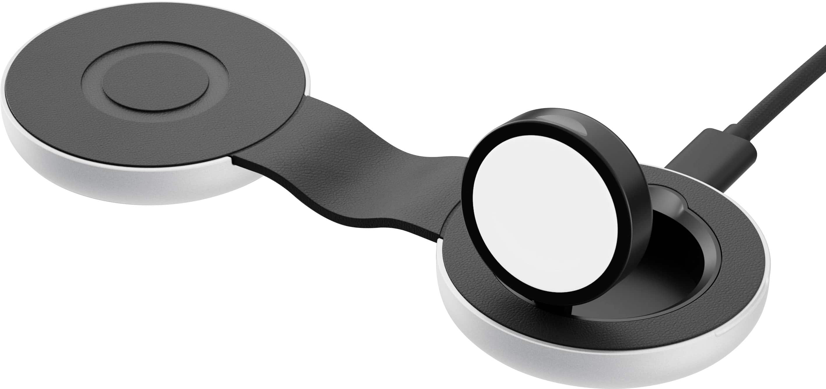 Front. Twelve South - ButterFly Premium 2-in-1 Travel Charger with MagSafe - Silver.