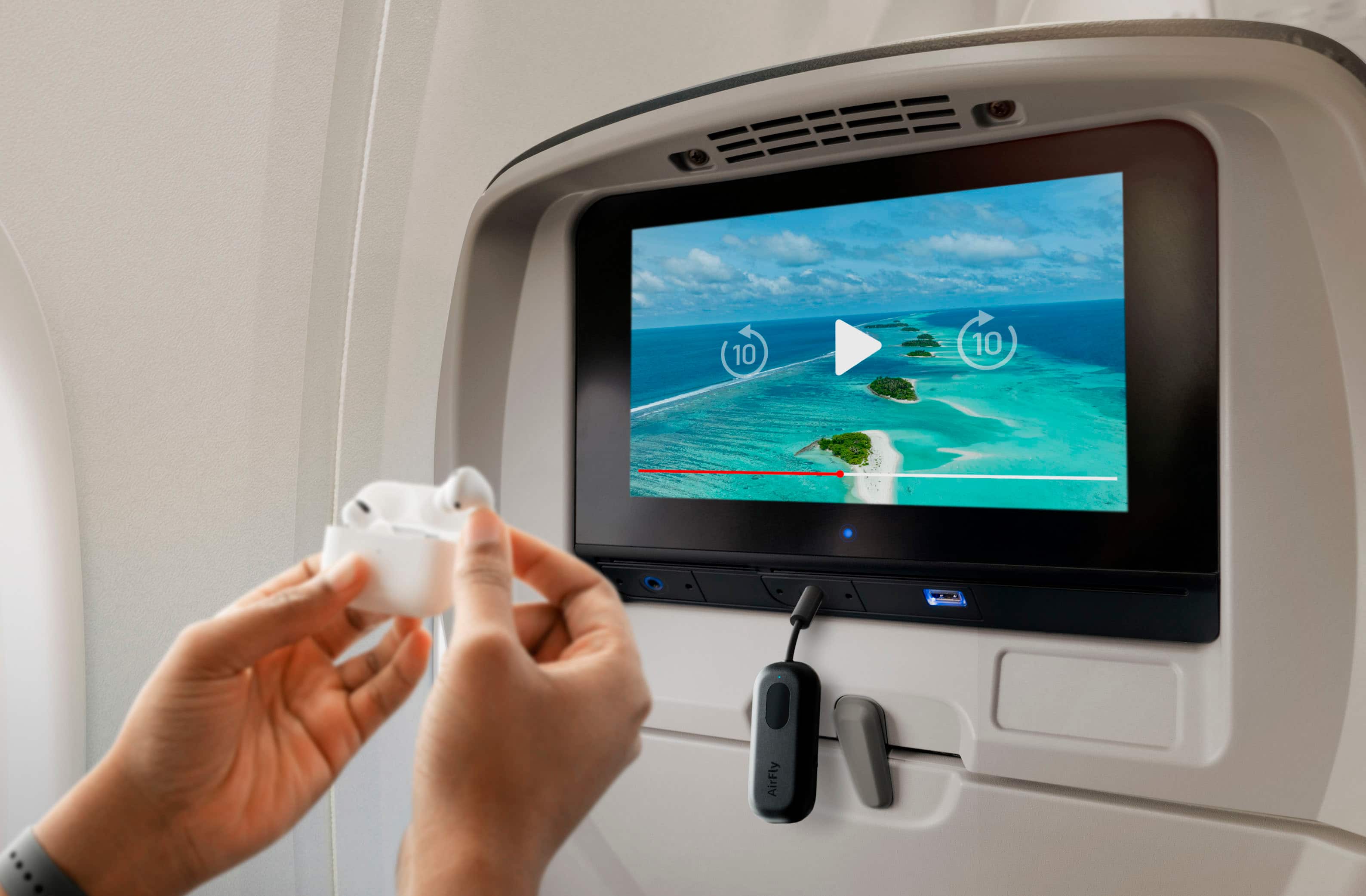 Alt View 14. Twelve South - AirFly Pro Portable Bluetooth Audio Receiver - Black.