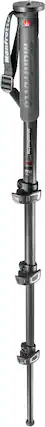The image features a black and white pole, which is a tripod. The tripod is standing upright, and it is the main focus of the image. The background is white, providing a clean and minimalistic appearance.