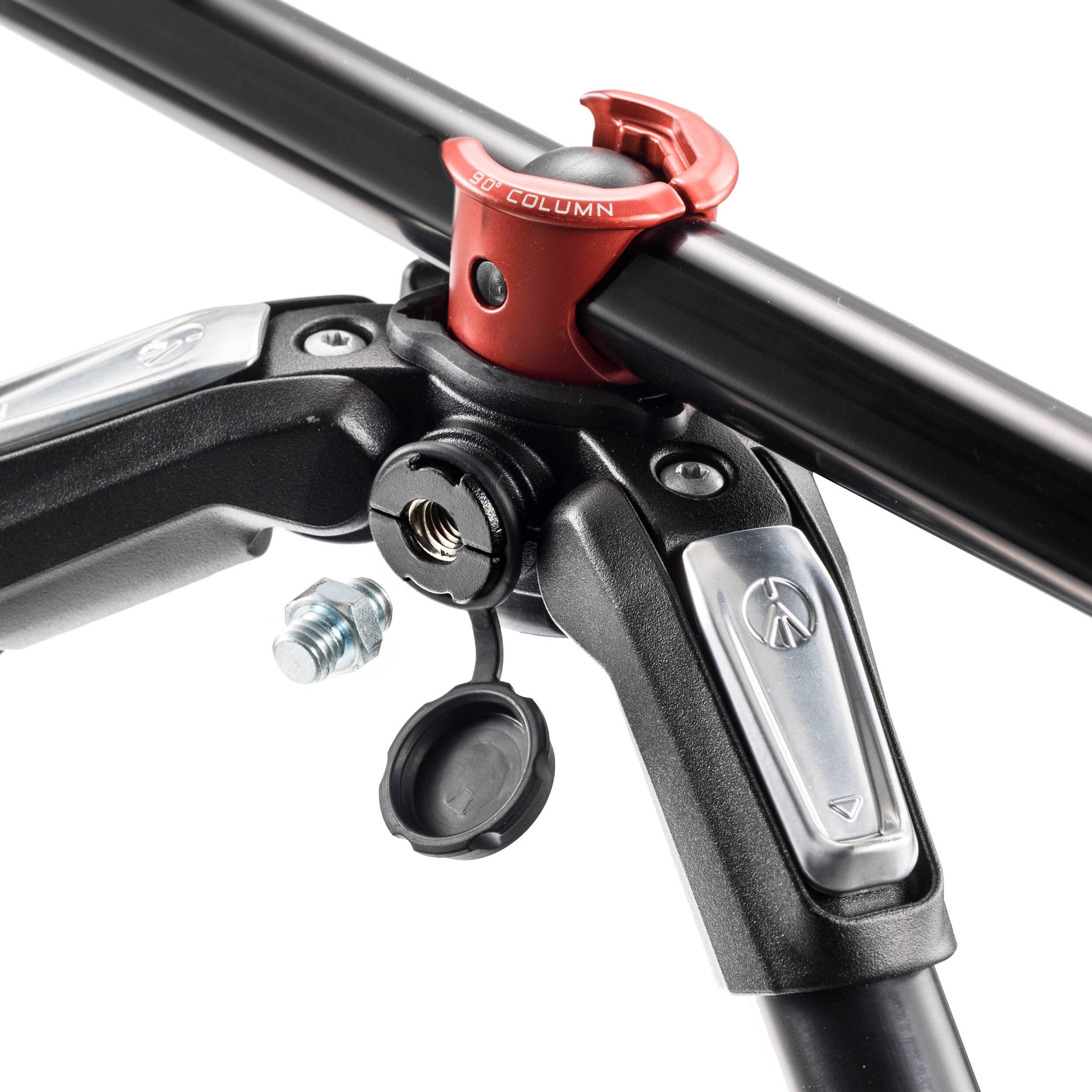 Alt View 23. Manfrotto - MK055XPRO3-3W Aluminum Tripod with 3-Way Pan/Tilt Head.