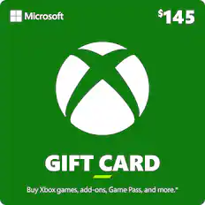 Front. Microsoft - Xbox $145 Gift Card - Green.