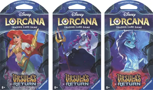 Disney - Lorcana: Ursula’s Return - Sleeved Booster - Styles May Vary