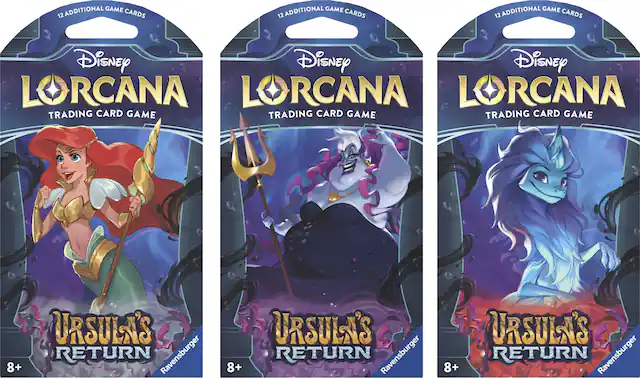 Front. Lorcana - Disney Lorcana: Ursula’s Return Sleeved Booster - Styles May Vary.