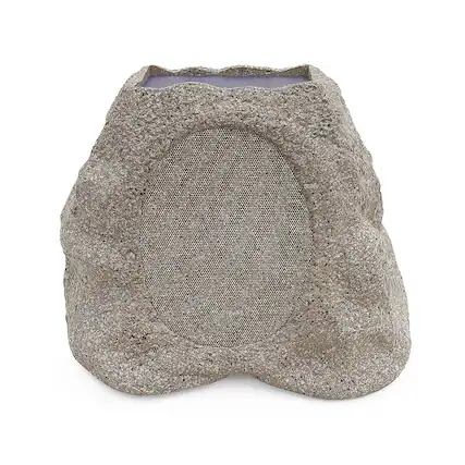 Front. Victrola - Outdoor Wireless Bluetooth Solar Rock Speaker Connect (Each) - Stone.