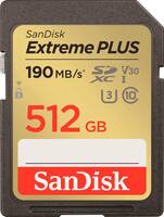 SANDISK - Extreme PLUS 512GB SDHC/SDXC UHS-I Memory Card - Front_Zoom