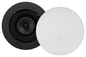 Sonance - VX62R SINGLE SPEAKER - Visual Experience Series 6" Medium Round 2-Way Speaker (Each) - Paintable White - Front_Zoom