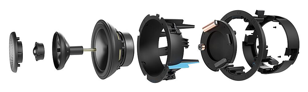 Alt View 20. Sonance - VX62R SINGLE SPEAKER - Visual Experience Series 6" Medium Round 2-Way Speaker (Each) - Paintable White.