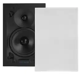 Sonance - VX62 RECTANGLE SINGLE SPEAKER - Visual Experience Series 6" 2-Way In Wall Speaker (Each) - Paintable White