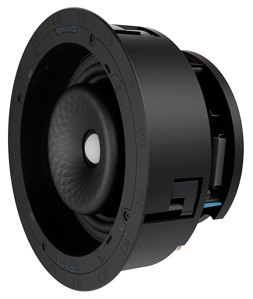 Left. Sonance - VX86R SINGLE SPEAKER - Visual Experience Series 8" 2-Way In Ceiling Speaker (Each) - Paintable White.