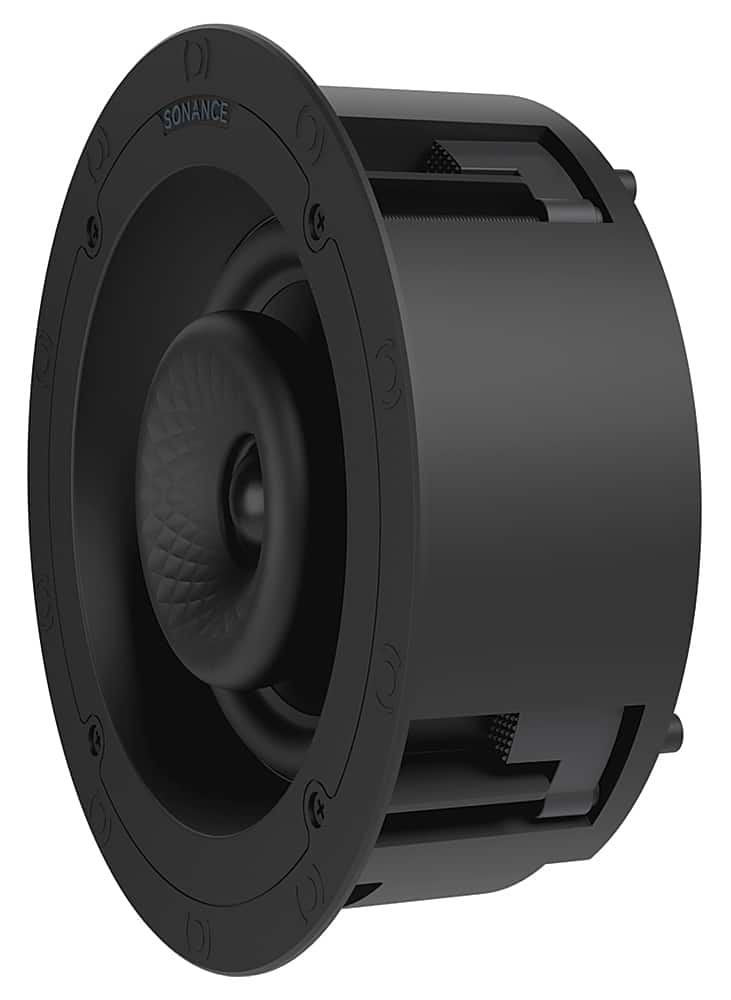 Left. Sonance - VX60R SINGLE SPEAKER - Visual Experience Series 6" Medium Round 2-Way Speaker (Each) - Paintable White.