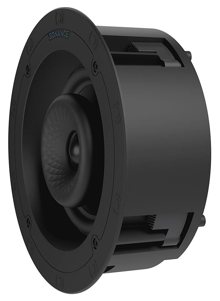 Left. Sonance - VX60R SINGLE SPEAKER - Visual Experience Series 6" Medium Round 2-Way Speaker (Each) - Paintable White.