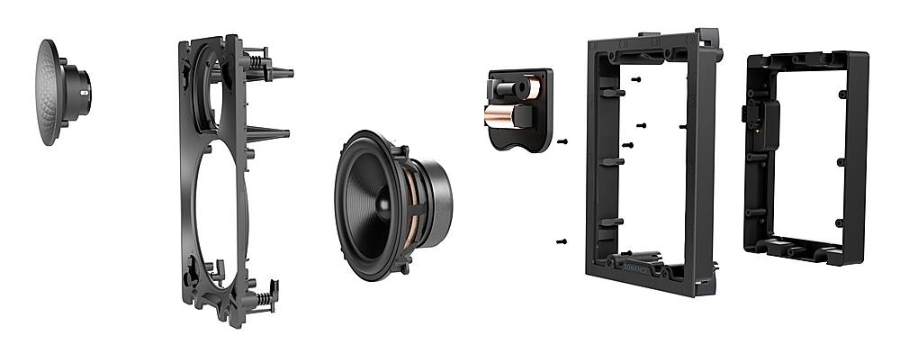 Alt View 21. Sonance - VX66 RECTANGLE SINGLE SPEAKER - Visual Experience Series 6" Medium Rectangle 2-Way Speaker (Each) - Paintable White.