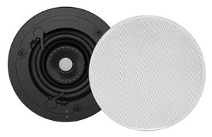 Sonance - VX46R SINGLE SPEAKER - Visual Experience Series 4" Small Round 2-Way Speaker (Each) - Paintable White - Front_Zoom