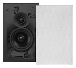 Sonance - VX42 RECTANGLE SINGLE SPEAKER - Visual Experience Series 4" 2-Way In Wall Speaker (Each) - Paintable White