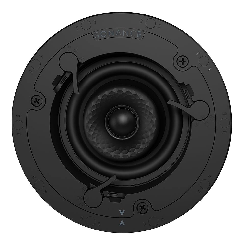 Angle. Sonance - VX42R SINGLE SPEAKER - Visual Experience Series 4" 2-Way In Ceiling Speaker (Each) - Paintable White.