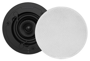 Sonance - VX42R SINGLE SPEAKER - Visual Experience Series 4" Small Round 2-Way Speaker (Each) - Paintable White - Front_Zoom