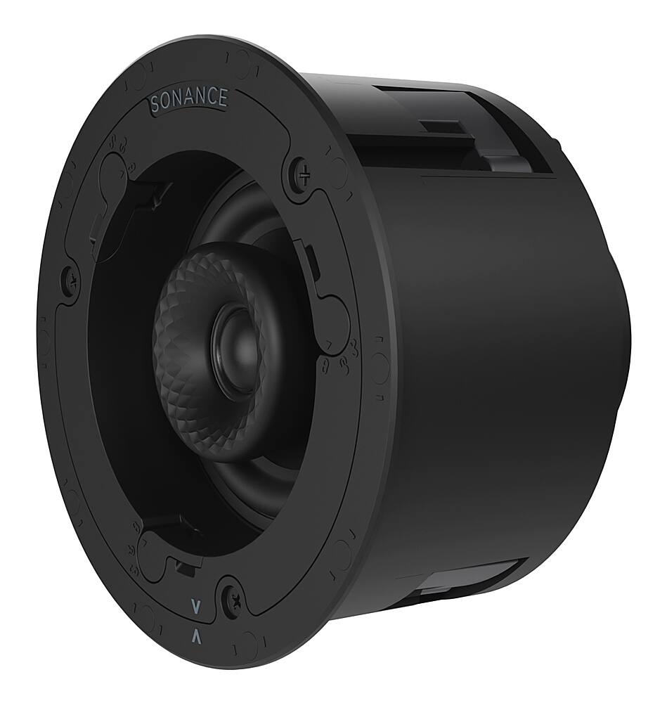 Left. Sonance - VX42R SINGLE SPEAKER - Visual Experience Series 4" 2-Way In Ceiling Speaker (Each) - Paintable White.