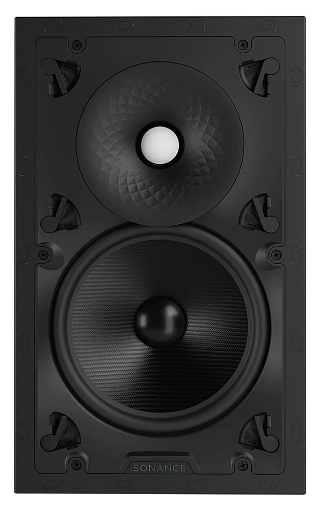 Angle. Sonance - VX86 RECTANGLE SINGLE SPEAKER - Visual Experience Series 8" Large Rectangle 2-Way Speaker (Each) - Paintable White.