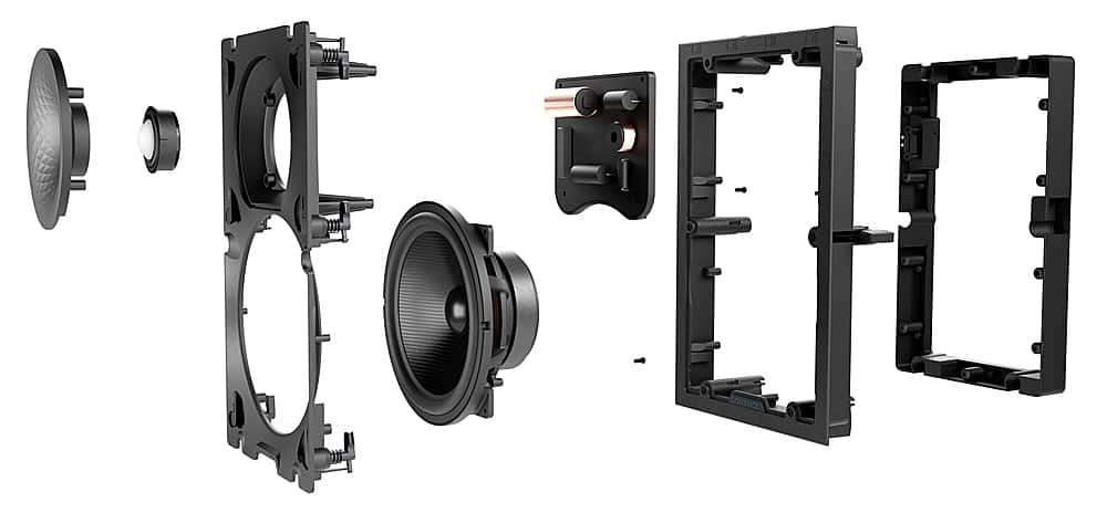 Alt View 20. Sonance - VX86 RECTANGLE SINGLE SPEAKER - Visual Experience Series 8" Large Rectangle 2-Way Speaker (Each) - Paintable White.